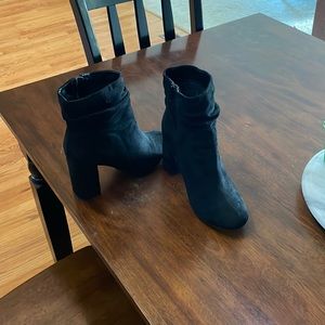 Black ankle boots have been slightly used good condition